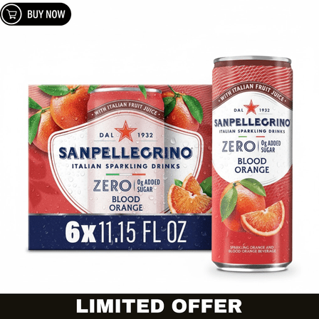 San Pellegrino Sparkling Orange And Blood Orange Beverage Beverage 11.15 fl oz 6 Cans