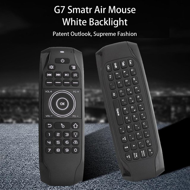 Kuymtek G7 English Fly Air Mouse Retroiluminación 2.4G Mini teclado inalámbrico Control remoto