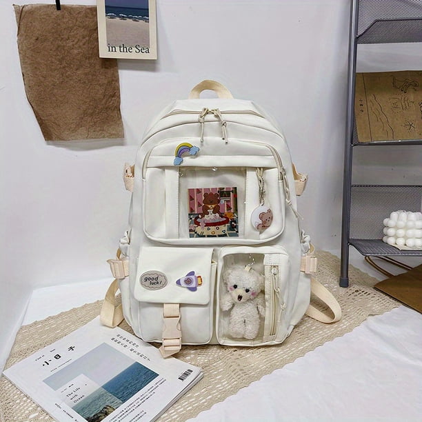 Mochila De Gran Capacidad Para Estudiantes De Secundaria, Mochila Coreana Femenina, Mochila Para Estudiantes De Secundaria Y Niñas