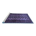 thumbnail image 2 of Ahgly Company Machine Washable Indoor Rectangle Southwestern Blue Country Area Rugs, 2' x 3', 2 of 4