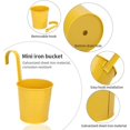 thumbnail image 4 of Metal Hanging Flower Pot, Outdoor Flower Pot with Drainage Hole Perfect for Garden, Balcony, Fence, Patio, Decoration 4 Pieces, 4 of 5