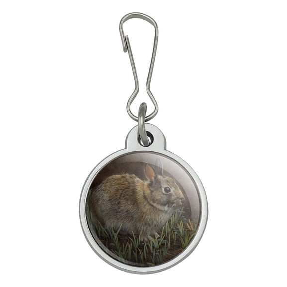 Backyard Bunny Rabbit Hare Jacket Handbag Purse Luggage Backpack Zipper Pull Charm