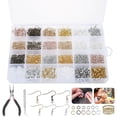 thumbnail image 1 of 2500Pcs Jewelry Making Kit Jewelry Accessory Kit For Jewelry Making With Pliers Ear Hooks Ear Plugs Diy Set Repair Tools For Beginners, 1 of 8