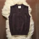 thumbnail image 4 of Suéter vintage con cuello en V para hombre, chalecos de punto nuevos para hombre, ropa popular coreana barata, reseñas de chalecos, estilo abierto original Harajuku, 4 of 5