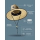 thumbnail image 2 of Sombrero de Paja para Hombres y Mujeres | Sombrero de salvavidas, sombrero de playa y sombrero de sol | Ala ancha UPF 50+ para protección solar | Talla única | Cicuta, 2 of 5