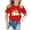 Red, variant on Summer Boys Girls Casual Loose Short Sleeve Tee Tops 3D Print Graphic Fun Shirts for Kids 6-16 Years