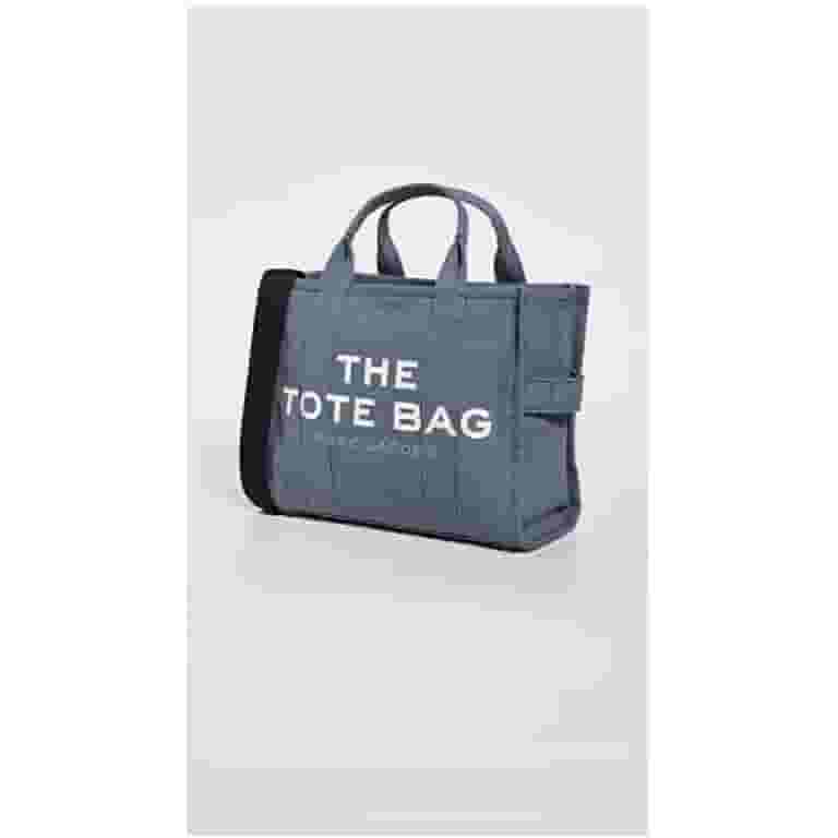 トートバッグ MARC JACOBS TOTES BLUE SHADOW Marc Jacobs Women's Canvas Solid Print Tote Handbag, Blue