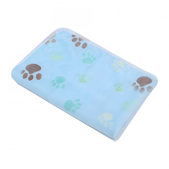 LAMIRO Puppy Blanket Warm Fuzzy Flannel Small Dog Blankets Boy Washable Pet Cat Throw Pad Couch Sofa Cover Paw Print XS