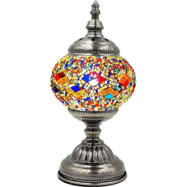 Handcrafted Mosaic Turkish Lamp Moroccan Glass Table Desk Bedside Light Com Handcrafted Mosaic Turkish Lamp, Light Bulbs For Turkish Lamps