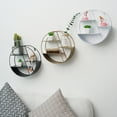thumbnail image 4 of Floating Shelf Metal Geometric: Hanging Storage Shelf Display Shelf Wall Shelf, 4 of 9