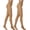 Gold, variant on Sparkly Tights for Women, Metallic Shimmer, 50 Denier, Opaque, High Rise (Pack of 2)