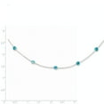 thumbnail image 2 of FJC Finejewelers Sterling Silver Aqua Cubic Zirconia Necklace, 2 of 2