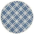 thumbnail image 4 of SAFAVIEH Cambridge Kierra Geometric Wool Area Rug, Navy/Ivory, 2' x 3', 4 of 9