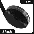 thumbnail image 1 of Toocki Cable Organizer USB Cable Winder Fastener Tape Ties Earphone Mouse Cord Cable Protector 1-5m Wire Winder Cable Management Black 3m, 1 of 6