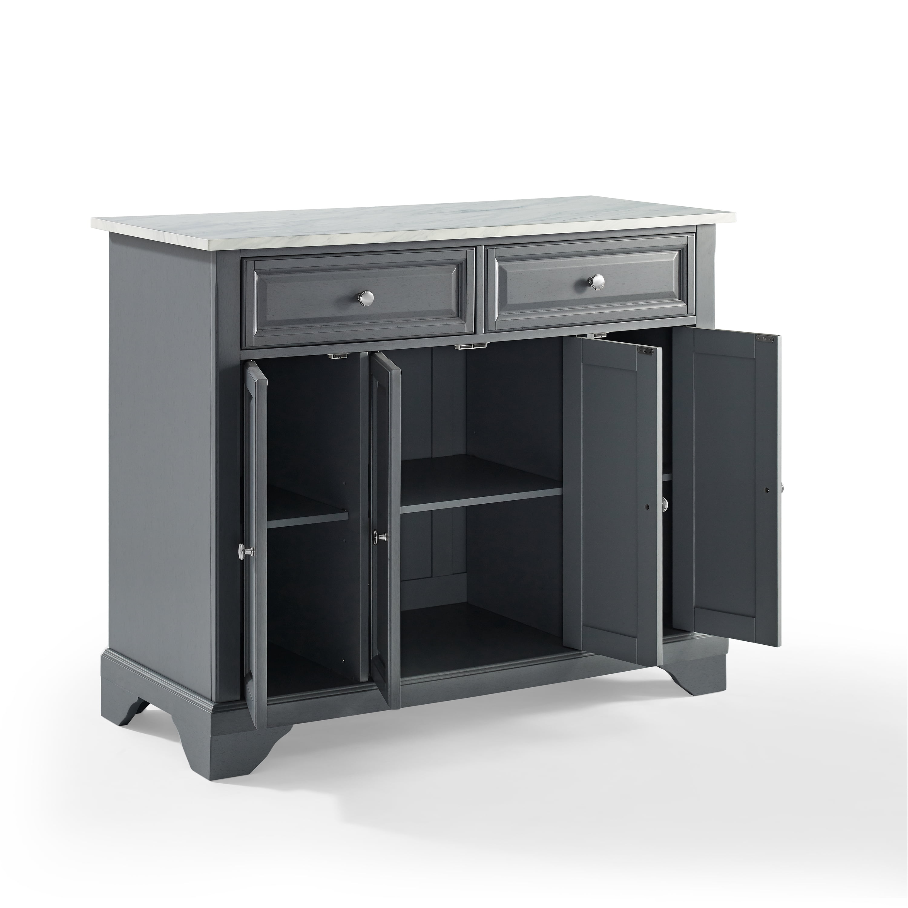 Avery Kitchen Island Gray