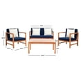 thumbnail image 3 of Safavieh Montez 4 Piece Outdoor Set with Accent Pillows, 3 of 12