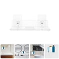 thumbnail image 5 of FONDOTIN Clear Acrylic Bathroom Storage Shelf Organizer, 1 Piece Space-Saving Transparent Rack for Bathroom Essentials, 5 of 6