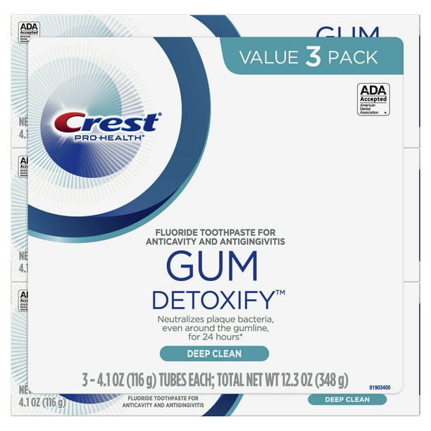 Crest Gum Detoxify Deep Clean Anticavity Fluoride Toothpaste, 4.1 oz