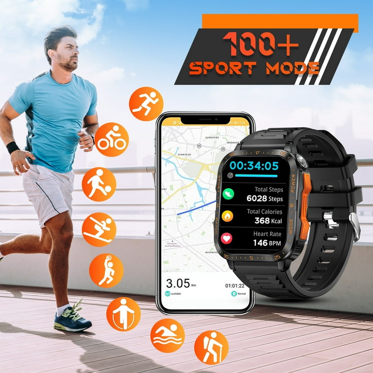 PINGKO Sports Smart Watch for Men Women Answer & Make Calls