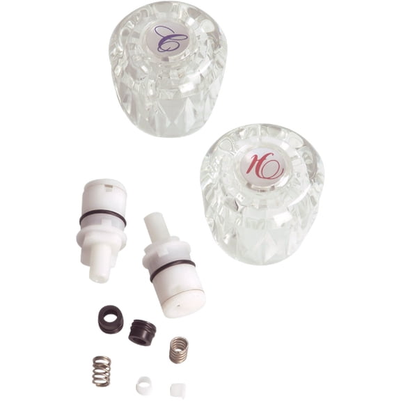 Danco 39684 Lavatory Rebuild Kit, For Use with Valley Ii Faucets, Acrylic, Clear