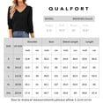 thumbnail image 6 of QUALFORT Women’s 100% Cotton V-Neck Pullover Sweater, Long Sleeve Lightweight Sweater for Women, Soft Classic Solid Color Knit Top, 6 of 9