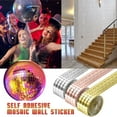 thumbnail image 2 of Fdelink Wall Stickers Self Adhesive Wall Sticker DIY Glass Mirror Sticker Home Decor Party Party Sticker Gold, 2 of 8