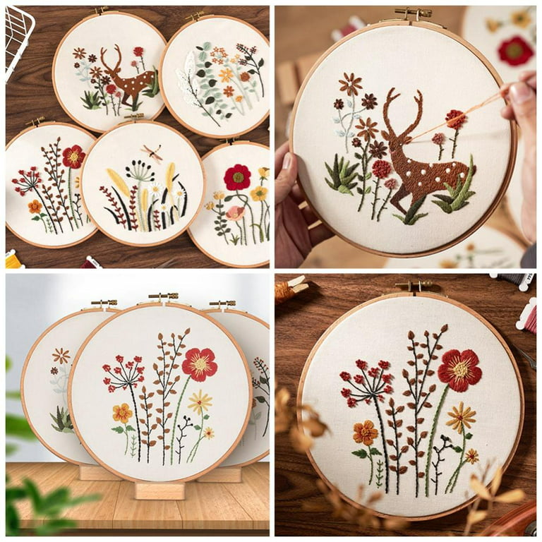 Flowers Cross Stitch Kit Packages, Counted Cross-Stitching Kits, New  Pattern Not Printed Cross Stitch Painting