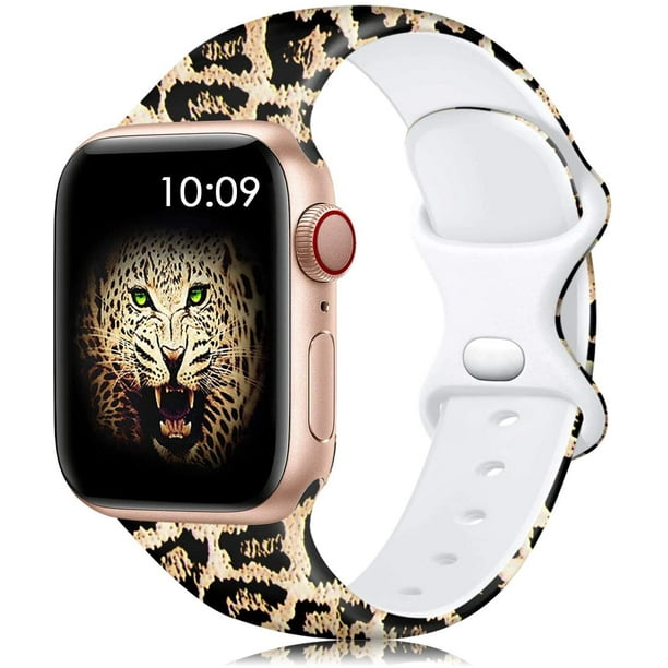 Lerobo Cheetah Band Compatible for Apple Watch Bands 40mm 38mm