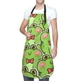 thumbnail image 3 of Uemuo Cute Green Frog Pattern Waterproof Apron Adjustable Dishwasher Apron- Apron for Women Men Heavy Duty Work Apron for Dishwashing Chemical Lab, 3 of 9