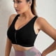 thumbnail image 3 of 26-27 "3 Pack Women\'s Sports Bra Zip Front Non Wired Comfy Post Surgery Bra With Removable Pads-Superb, 3 of 5