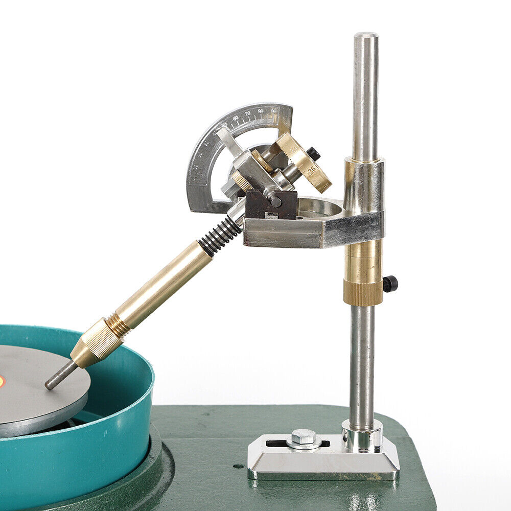 Fichiouy Electric Gem Faceting Machine Jewelry Polisher Jade Flat Grinder Grinding for Jade Agate Amber Precious Stones 180W 110V