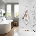 thumbnail image 2 of Yayeee 100% Cotton Hand Towels for Bathroom 16" x 28" Soft Absorbent Kitchen Towel, Beige Christmas Santa, 2 of 7