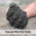 thumbnail image 3 of (Negro L)Guantes de motocicleta Guantes tácticos, guantes con protección dura para los nudillos y pantalla táctil antideslizante de 2 dedos, adecuados para exploración de la selva, trekking, motocicleta, vehículos todo terreno JM MX-0137195FYD, 3 of 5