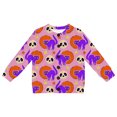 thumbnail image 4 of JFTTX Girls Halloween Cardigan Long Sleeve Button Down Sweaters for Girls Hallowmas Funny Graphic Fall Winter Jackets, 4 of 4