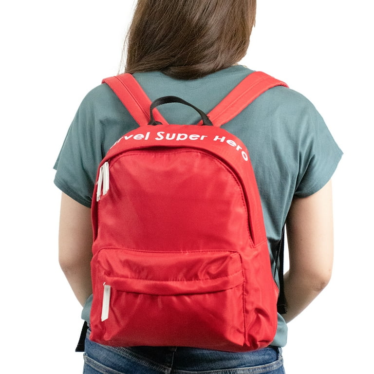 MINISO Marvel Letters Classic Lightable Backpacks Daypack School Bag  Unisex,Dark Blue 