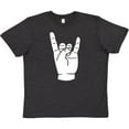 thumbnail image 3 of Inktastic Rocker Horns Youth T-Shirt, 3 of 5