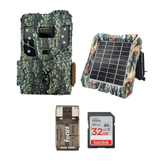 Browning Pro Scout Max HD Cellular TrailCamera w/32GB M/CRD Reader, Solar Power