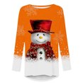thumbnail image 4 of DPTALR Femmes Décontracté Manches Longues Col Rond Chandail Blouse Ample Style Ethnique Rétro Chemises Imprimées, 4 of 4