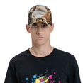 thumbnail image 4 of Honeii Cute Bulldogs Apply Print Hat, Women's Baseball Hat Unisex Fit, Baseball Cap,Adjustable One Size, 4 of 6