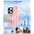 thumbnail image 3 of for iPhone 15 Pro Max Case Compatible with MagSafe Ring Stand Ring Holder Chain Drop Protection Durable Cover for Men Women Girls Cute Hotpink Magnetic Phone Cases for Apple iPhone 15 Pro Max, 3 of 12