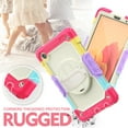 thumbnail image 5 of TOP SHE Case for 2021 Samsung Tab A7 Lite 8.7", Galaxy Tab A7 Lite 8.7 Inch Case (SM-T220/T225) - Shockproof Rugged Cute Case with Screen Protector/ Kickstand/ Hand/Shoulder Strap (Colorful Red), 5 of 7