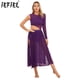 thumbnail image 2 of Vestidos de leotardo de patinaje y gimnasia para mujer, tutú, Ropa de baile de Ballet, malla transparente con abertura lateral, traje de actuación de danza lírica moderna, 2 of 5