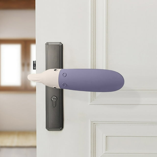Housse de Poignée de Porte en Silicone, Manchon Protecteur, Pare-Chocs, avec Design Anti-Collision, Prise Douce, pour Portes Intérieures et d'Entrée, Réduisant le Risque de Blessure