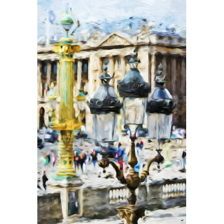 Paris Architecture - In the Style of Oil Painting Print Wall Art By Philippe