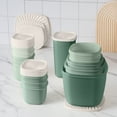 thumbnail image 3 of Cook with Color 26 Piece Plastic Food Storage Container Set with Lids, Sage, 3 of 5