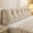 Khaki, variant on Triangular Headboard Wedge Pillow with Roll Pillow and Side Pockets, Ergonomic Reading Backrest Cushion for Bed, Sofa and Daybed, Headrest Support Pillow for Sleeping and Relaxing