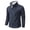 Navy, variant on Turilly Men's Sweater Half Zip Stand Collar Pullover Sweater Heathered Knit Soft Acrylic Warm Casual Essential Top