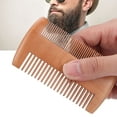 thumbnail image 1 of Mustache Comb, Anti-Static Beard Comb Double-sided Combs Composite Wood Material  for Beards for Hair Combing, 1 of 8