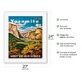 thumbnail image 2 of Yosemite - United Air Lines - Yosemite Falls and Yosemite National Park - Vintage Airline Travel Poster by Joseph Fehér c.1945 - Fine Art Rolled Canvas Print 16in x 20in, 2 of 4