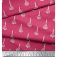 thumbnail image 3 of Soimoi Satin Silk Fabric Leaves & Floral Block Print Sewing Fabric Yard 42 Inch Wide, 3 of 3